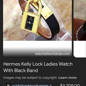 Vintage Hermes Kelly Lock Ladies Watch